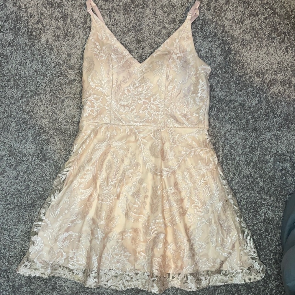 Windsor Champagne Mini Dress